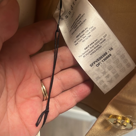 NWT Sandro embellished shirt jacket - Picture 7 of 8